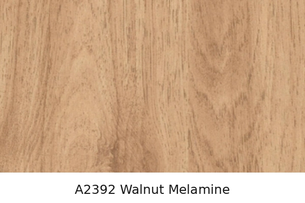 A2392 walnut melamine vanity finish
