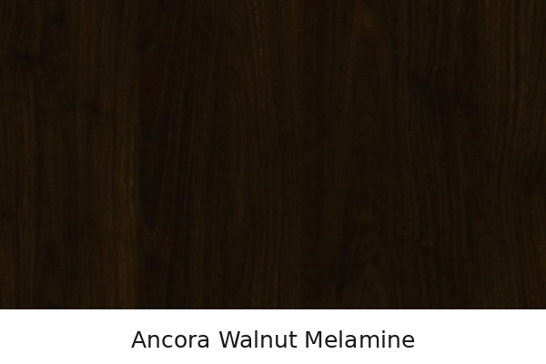 Ancora walnut melamine vanity finish