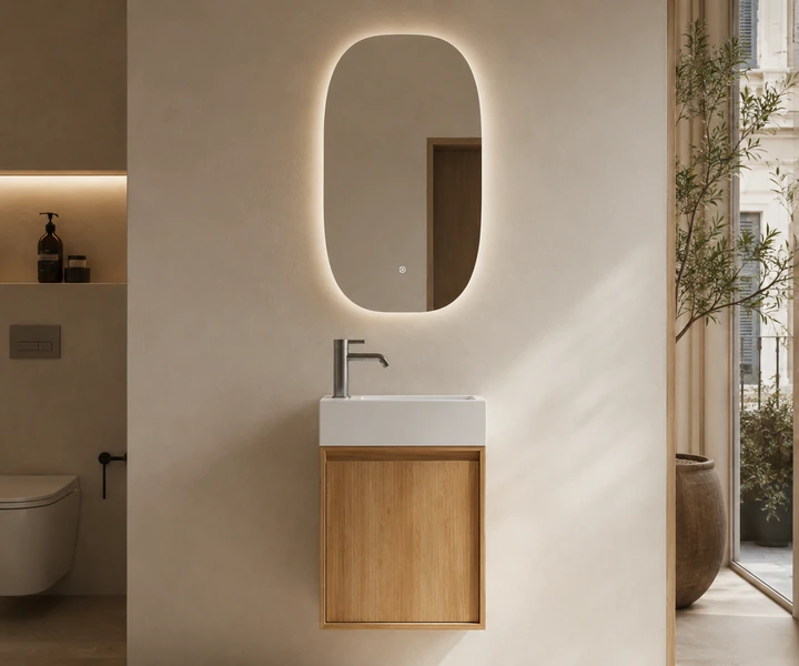 Apartment bathroom vanities with mirror