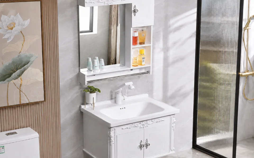 Apartment home PVC bathroom vanity