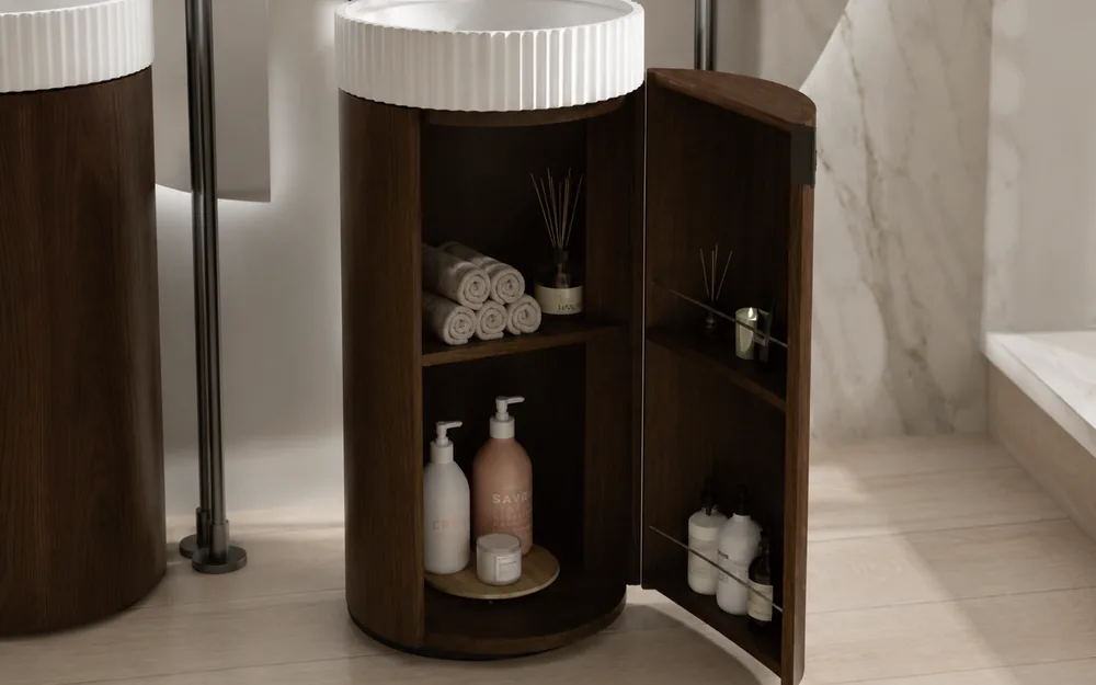 Bathroom cabinet doors and drawers