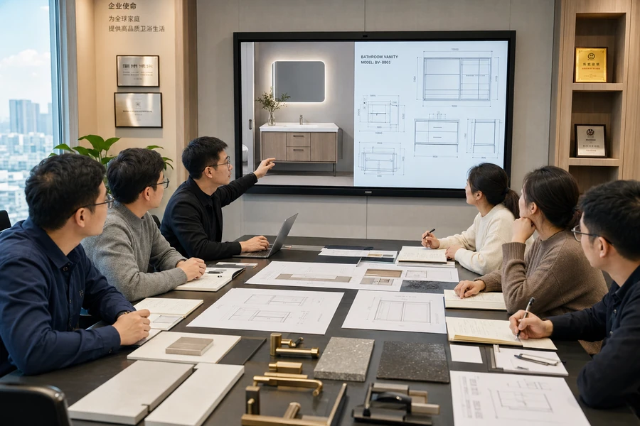 Dlinxcy design team developing brand vanity products