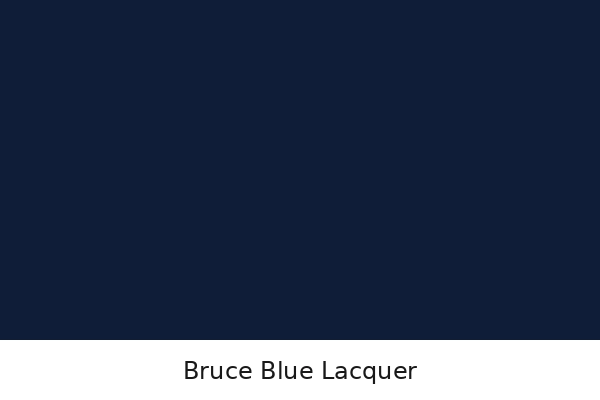 Bruce blue paint lacquer vanity finish