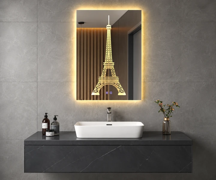 Custom sintered stone vanity