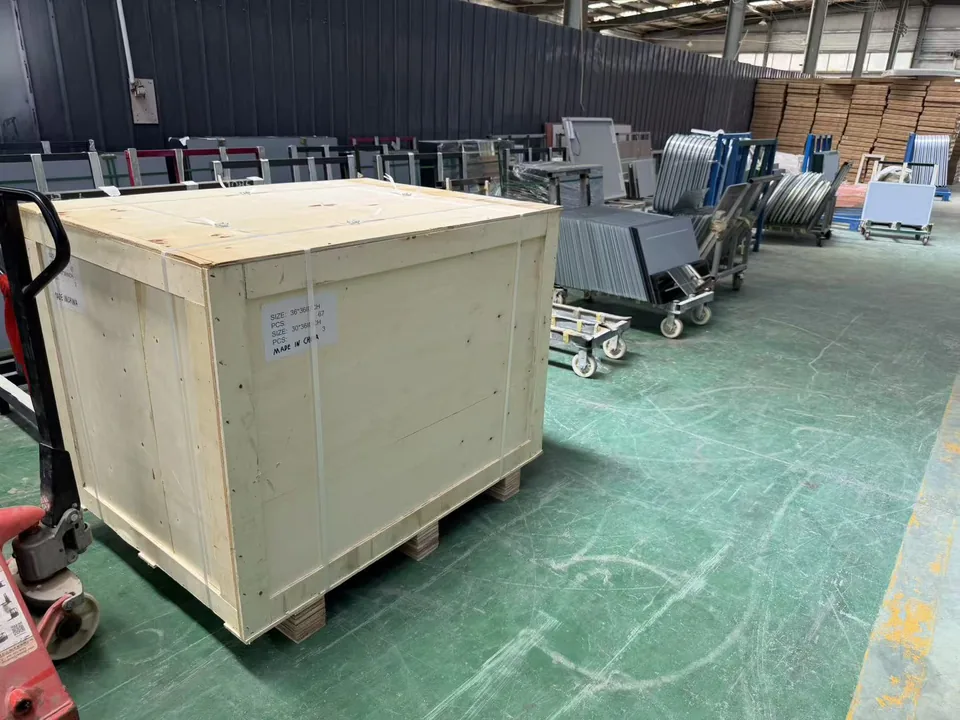 Custom vanity packed for delivery