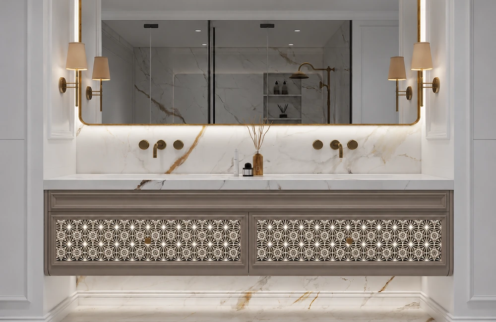 Custom villa bathroom vanities