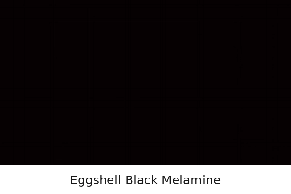 Eggshell black melamine vanity finish