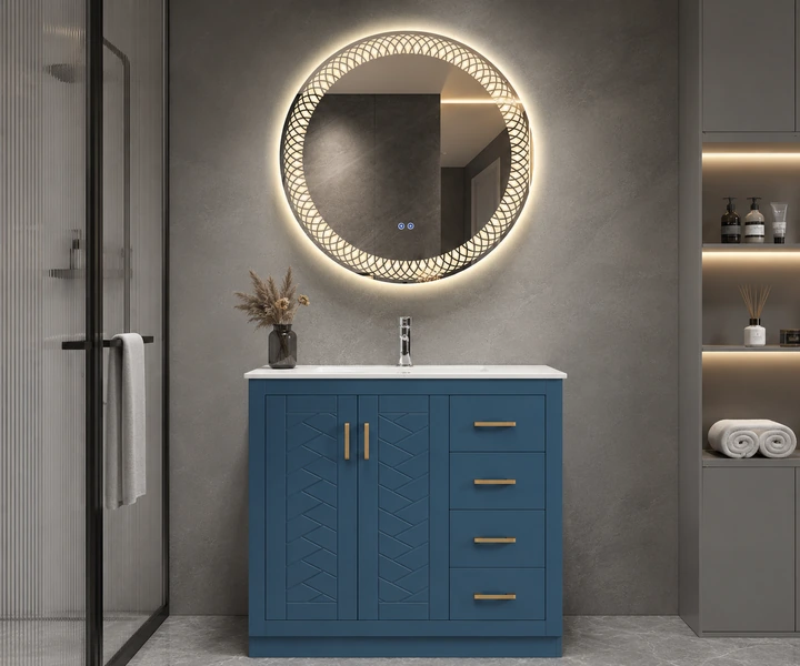 Home bathroom vanity for residential projects