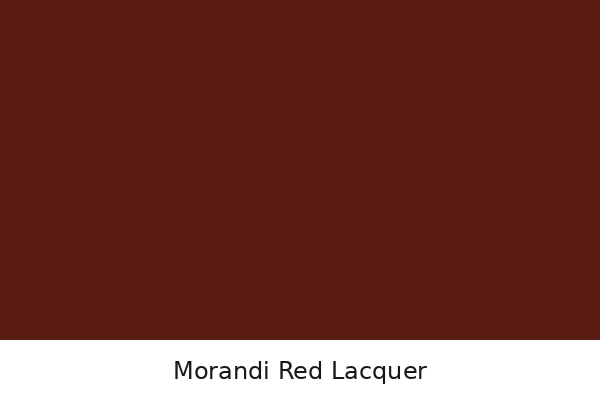 Morandi red paint lacquer vanity finish