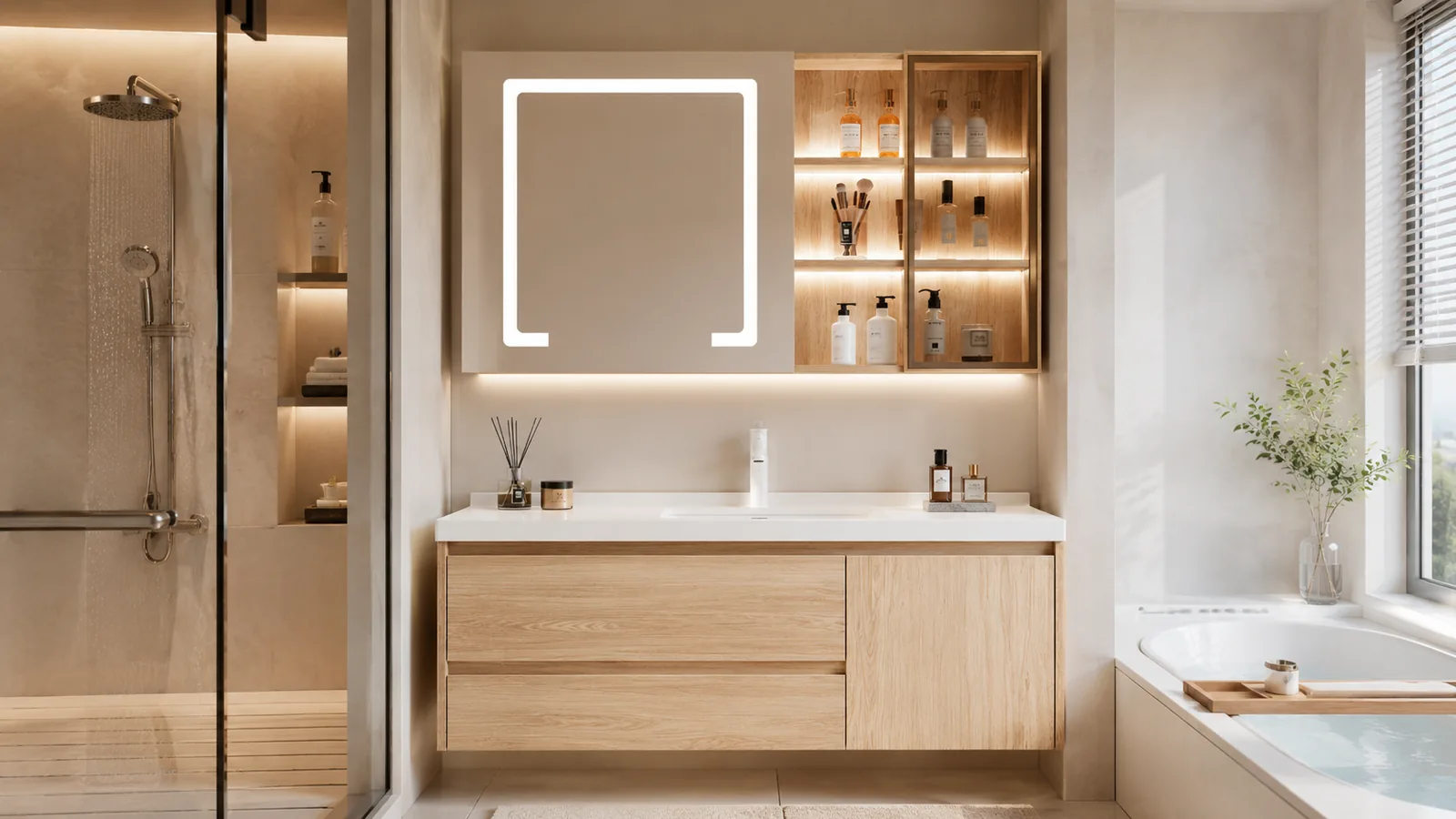 Plywood bathroom vanity manufacturer