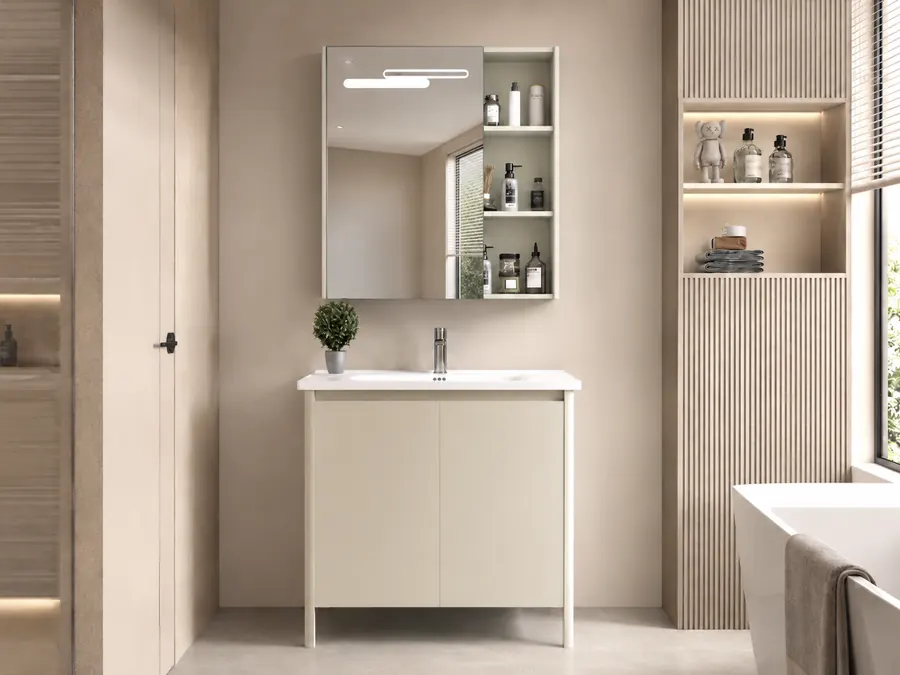 PVC freestanding vanity cabinets