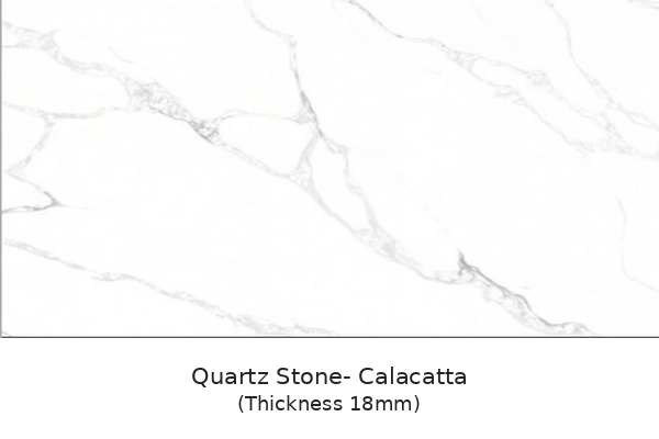 Quartz stone calacatta countertop finish