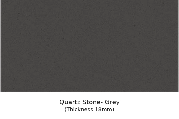 Quartz stone grey countertop finish