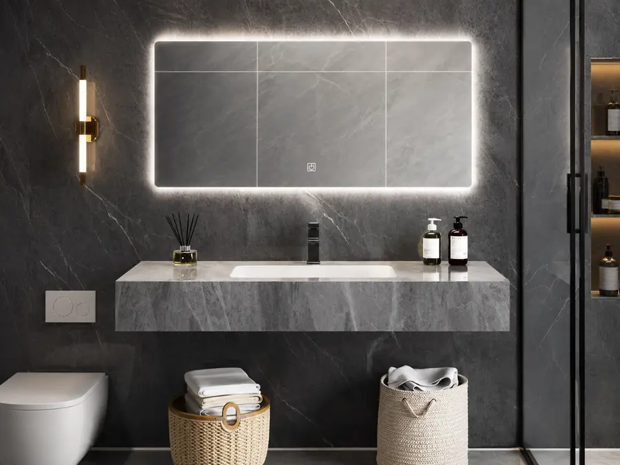 Single layer sintered stone cabinet