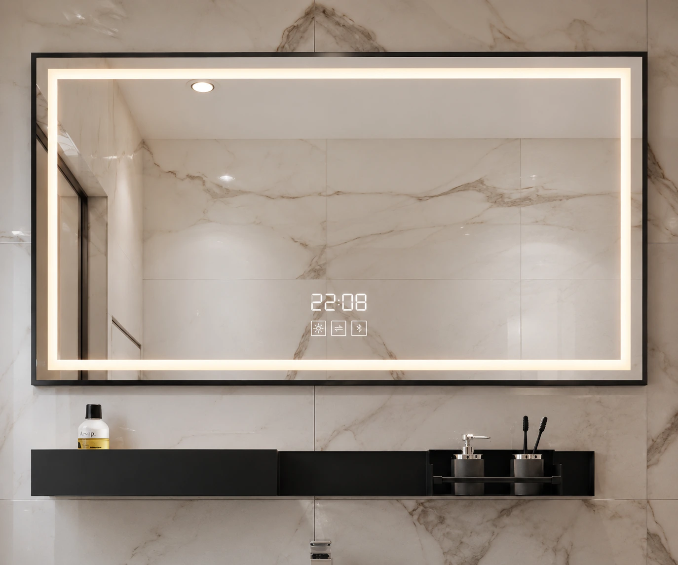 Smart function bathroom mirror