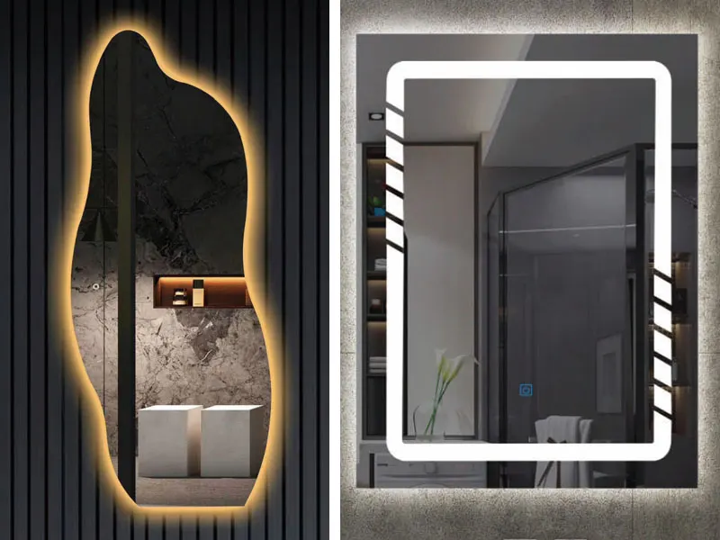 Front-Lit vs Backlit LED Bathroom Mirrors