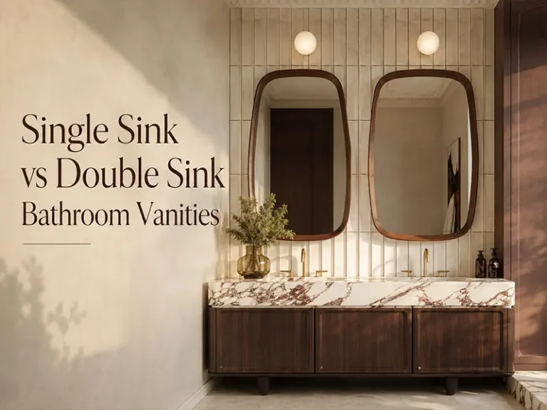 Single Sink vs Double Sink Bathroom Vanities