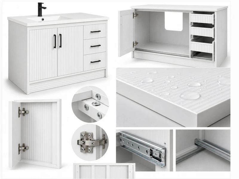 Waterproof PVC bathroom vanity cabinet