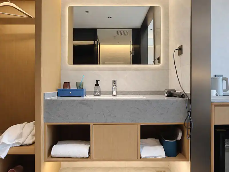 Sintered Stone hotel bathroom vanity plywood cabinet