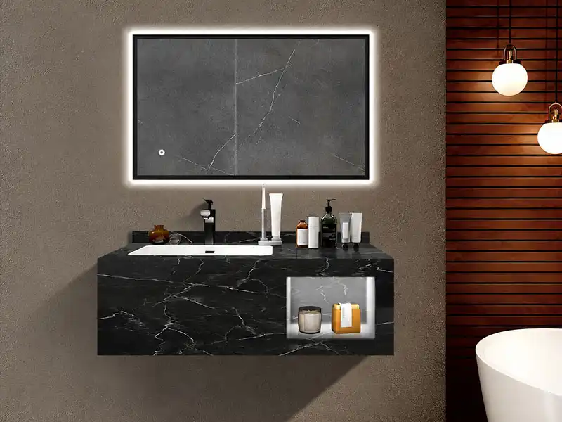 spain sintered stone hotel vanity case