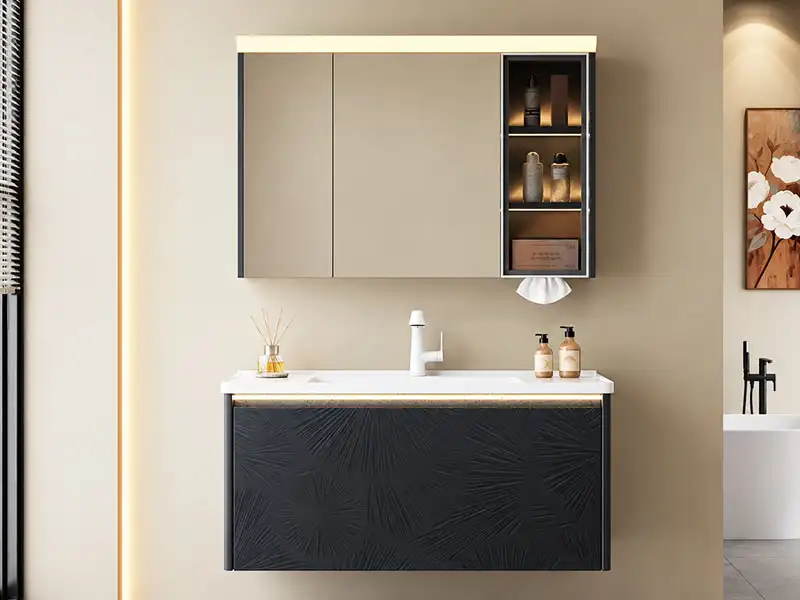 wall hung hotel bathroom vanity
